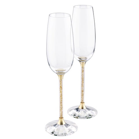 CRYSTALLINE TOASTING FLUTES (SET OF 2) G