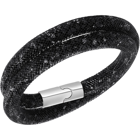 STARDUST:BRACELET DB JET HEM/PDS BLACK S