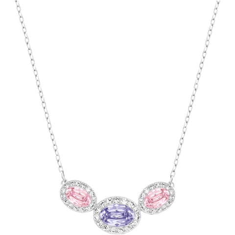 CHRISTIE:NECKLACE OVAL LMUL/PRLA