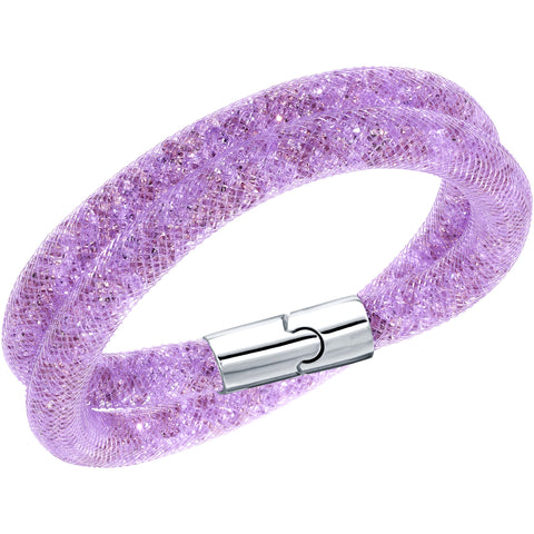 STARDUST:BRACELET DB LAME/VIOL S